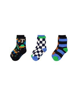 Deux Par Deux Deux par Deux Boys' Cotton Blend Soft Stretch Ribbed Cuff Socks