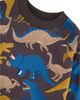 Deux Par Deux Deux par Deux Boys' Crew Neck Dinosaur Fleece Sweatshirt - 3