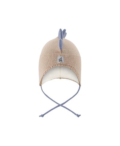 Deux Par Deux Deux par Deux Boys' Dino Spiked Ear Flap Peruvian Knit Hat