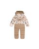 Deux Par Deux Deux par Deux Boys' Dinosaur Snug Car Seat Fleece Neckwarmer One Piece Snowsuit - 2