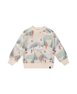 Deux Par Deux Deux par Deux Boys' Fleece Crew Neck Ribbed Cuff Sweatshirt