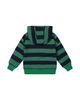 Deux Par Deux Deux par Deux Boys' Fleece Dino Applique Striped Hoodie - 2
