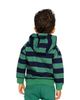 Deux Par Deux Deux par Deux Boys' Fleece Dino Applique Striped Hoodie - 5