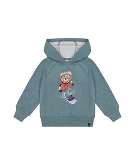 Deux Par Deux Deux par Deux Boys' Graphic Drawstring Hood Ribbed Cuff Hoodie