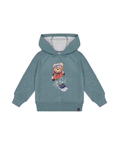 Deux Par Deux Deux par Deux Boys' Graphic Drawstring Hood Ribbed Cuff Hoodie