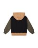 Deux Par Deux Deux par Deux Boys' Hooded Colorblock Kangaroo Pocket Fleece Cardigan - 2