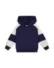Deux Par Deux Deux par Deux Boys' Hooded Striped Sleeve Ribbed Cuff Fleece Cardigan - 1