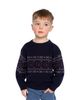 Deux Par Deux Deux par Deux Boys' Jacquard Geometric Ribbed Cuffs Sweater - 5