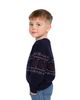 Deux Par Deux Deux par Deux Boys' Jacquard Geometric Ribbed Cuffs Sweater - 6