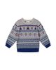 Deux Par Deux Deux par Deux Boys' Jacquard Knit Fair Isle Ribbed Cuff Sweater - 1