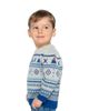 Deux Par Deux Deux par Deux Boys' Jacquard Knit Fair Isle Ribbed Cuff Sweater - 5