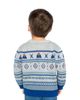 Deux Par Deux Deux par Deux Boys' Jacquard Knit Fair Isle Ribbed Cuff Sweater - 6