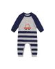 Deux Par Deux Deux par Deux Boys' Knitted Intarsia Car Raglan Sleeve Romper - 1