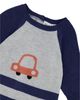 Deux Par Deux Deux par Deux Boys' Knitted Intarsia Car Raglan Sleeve Romper - 3