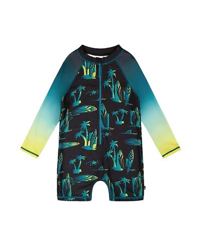Deux Par Deux Deux par Deux Boys' One-Piece Long Sleeve Surf Rashguard