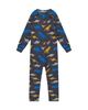 Deux Par Deux Deux par Deux Boys' One Piece Dinosaur Fleece Zipper Asymmetric Thermal Underwear - 2