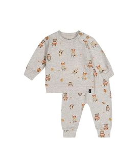 Deux Par Deux Deux par Deux Boys' Organic Cotton Animal Print Pants and Top Set