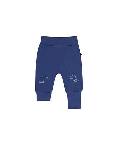 Deux Par Deux Deux par Deux Boys' Organic Cotton Cloud Detail Foldover Waist Evolutive Pants