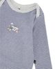 Deux Par Deux Deux par Deux Boys' Organic Cotton Stripe Snap Envelope Neck Romper - 4