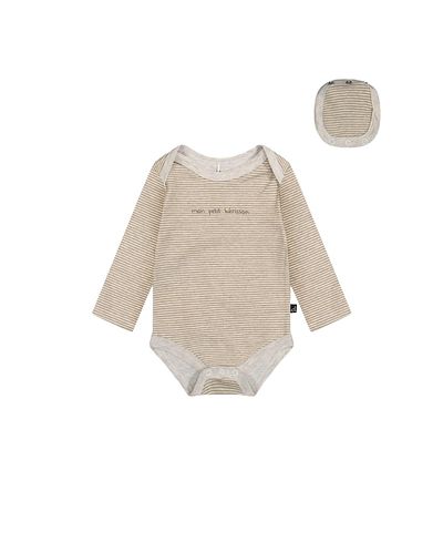 Deux Par Deux Deux par Deux Boys' Organic Cotton Stripe Snap Envelope Romper