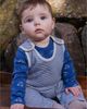Deux Par Deux Deux par Deux Boys' Organic Cotton Transportation Romper and Striped Overall Set - 4