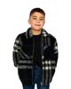 Deux Par Deux Deux par Deux Boys' Plaid Full-Zip Dual Chest Pocket Fleece Overshirt - 3