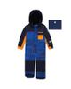 Deux Par Deux Deux par Deux Boys' Play Striped Detachable Hood Fleece Neckwarmer One Piece Snowsuit - 1