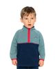 Deux Par Deux Deux par Deux Boys' Quarter Zip Mock Neck Side Pocket Sweatshirt- Baby - 3