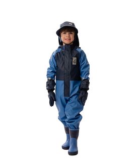 Deux Par Deux Deux par Deux Boys' Rain Waterproof Hooded One Piece