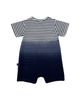 Deux Par Deux Deux par Deux Boys' Short Sleeve Gradient Stripes Organic Cotton Romper - 2