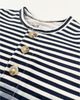 Deux Par Deux Deux par Deux Boys' Short Sleeve Gradient Stripes Organic Cotton Romper - 3