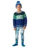 Deux Par Deux Deux par Deux Boys' Ski Jacquard Colorblock Ribbed Cuff Sweater - 4