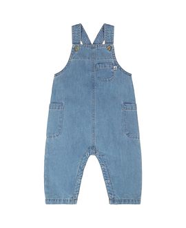 Deux Par Deux Deux par Deux Boys' Sleeveless One-Piece Chambray Overall