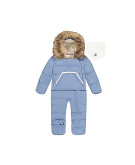 Deux Par Deux Deux par Deux Boys' Snug Fleece Neckwarmer One Piece Snowsuit