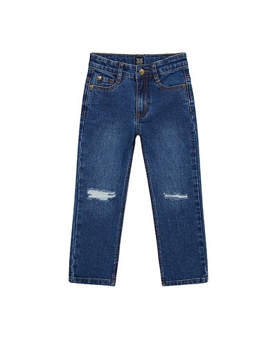 Deux Par Deux Deux par Deux Boys' Stretch 5-Pocket Button Zip Fly Jeans