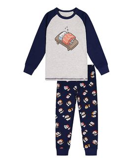 Deux Par Deux Deux par Deux Boys' Sushi Organic Cotton Top Pants Two Piece Pajama Set