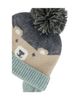 Deux Par Deux Deux par Deux Boys' Teddy Bear Face Earflap Winter Knit Hat with Chin Ties - 3