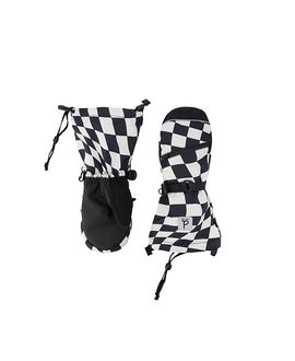 Deux Par Deux Deux par Deux Boys' Teknik Checkered Waterproof Cordura Reinforced Winter Mittens