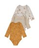 Deux Par Deux Deux par Deux Boys' Three Pack Organic Cotton Onesie Printed Hedgehogs - 1