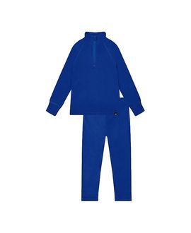 Deux Par Deux Deux par Deux Boys' Two Piece Brushed Half-Zip Top & Pants Thermal Underwear