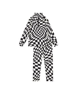 Deux Par Deux Deux par Deux Boys' Two Piece Checkered Brushed Top & Pants Thermal Underwear