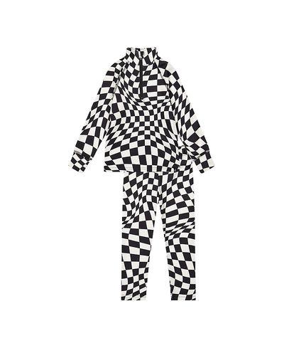Deux Par Deux Deux par Deux Boys' Two Piece Checkered Brushed Top & Pants Thermal Underwear