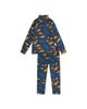 Deux Par Deux Deux par Deux Boys' Two Piece Dinosaur Brushed Half-Zip Top & Pants Thermal Underwear - 1