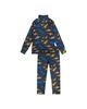Deux Par Deux Deux par Deux Boys' Two Piece Dinosaur Brushed Half-Zip Top & Pants Thermal Underwear - 6