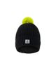 Deux Par Deux Deux par Deux Boys' Winter Ribbed Cuff Logo Patch Knit Hat With Pompom - 1