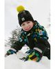 Deux Par Deux Deux par Deux Boys' Winter Ribbed Cuff Logo Patch Knit Hat With Pompom - 4
