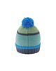 Deux Par Deux Deux par Deux Boys' Winter Textured Stripe Fleece Lined Knit Hat with Pompom - 2