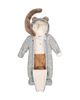 Deux Par Deux Deux par Deux Boys' Woodland Creatures One Piece Footie Romper & Neckwarmer Snowsuit - 2