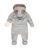 Deux Par Deux Deux par Deux Boys' Woodland Creatures One Piece Footie Romper & Neckwarmer Snowsuit - 3