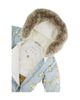 Deux Par Deux Deux par Deux Boys' Woodland Creatures One Piece Footie Romper & Neckwarmer Snowsuit - 6